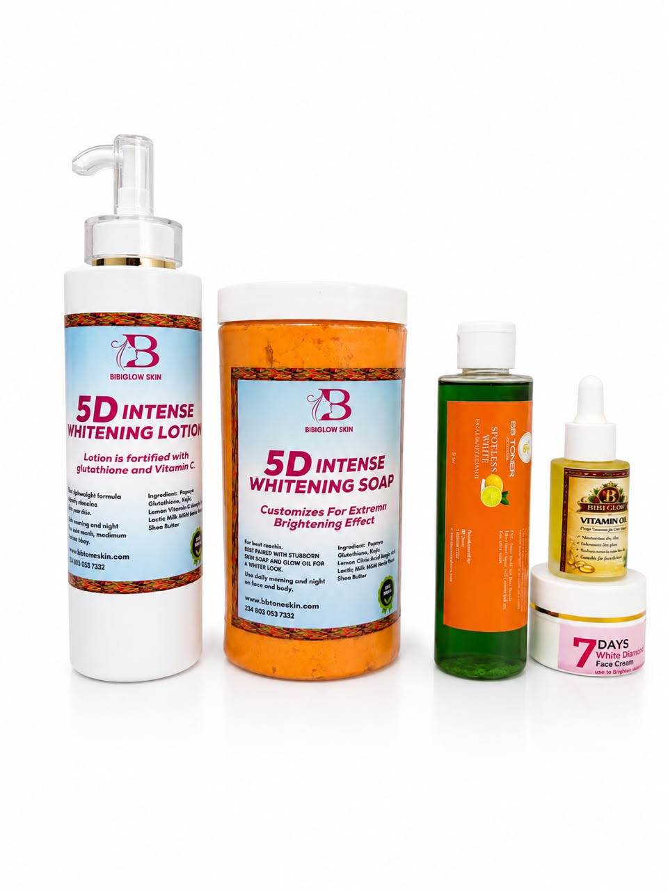 BB Glow 5D Intense Brightening & Glow Skincare Set 5 piece set