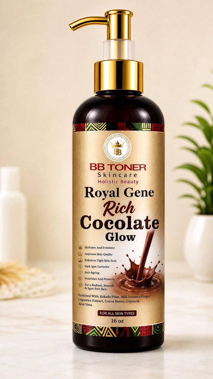 Royal Gene Rich Chocolate Glow Body Lotion – 16 oz