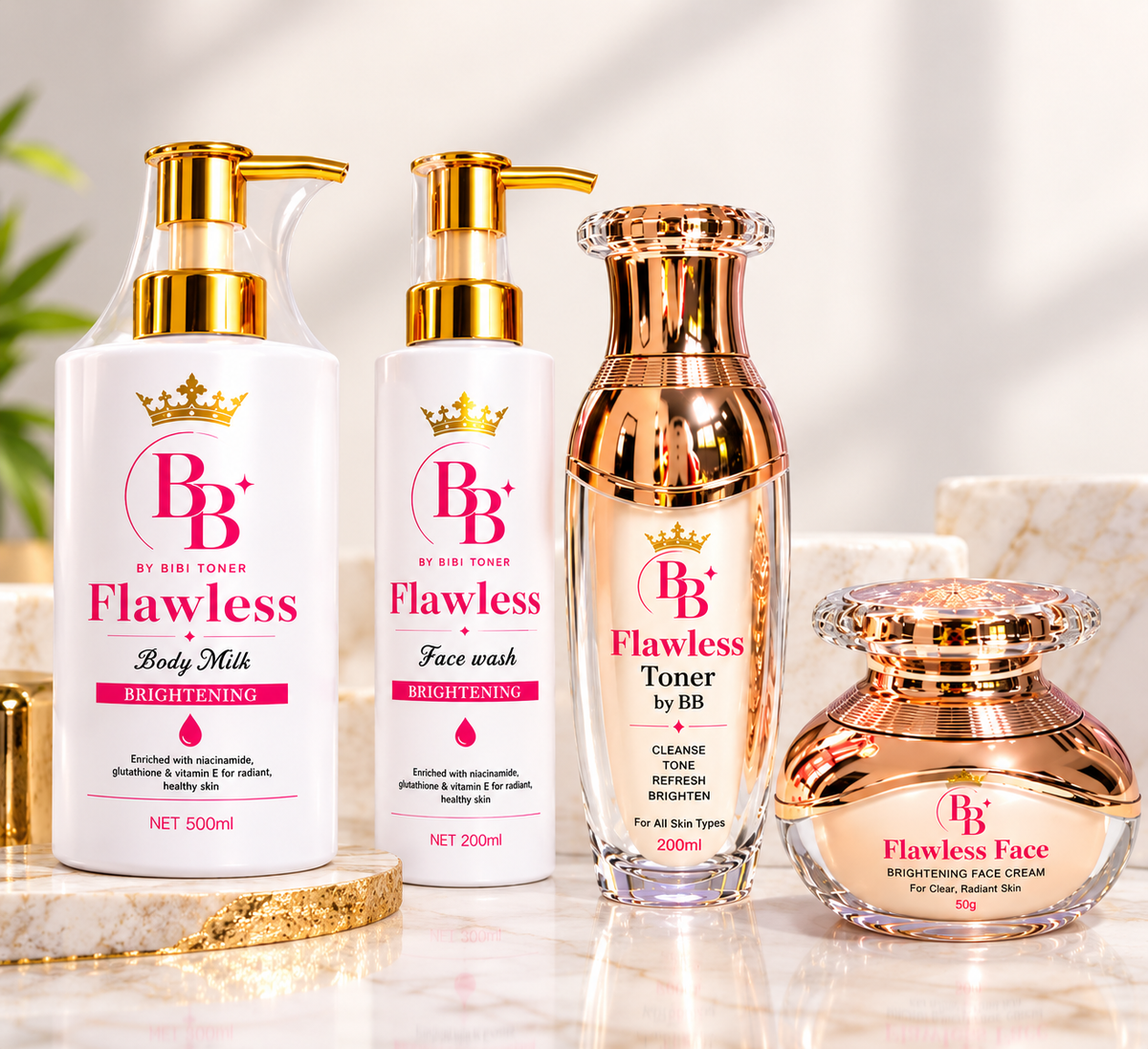 Flawless Radiance 4-Piece Skincare Set by BB