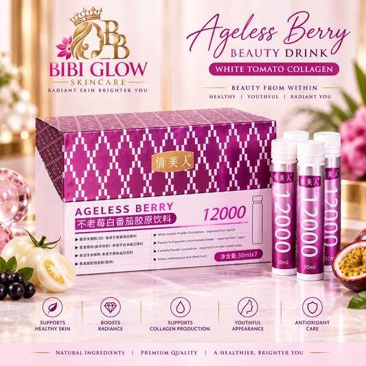 Ageless Berry 12000 Beauty Drink – White Tomato Beauty Supplement | 7 × 30ml